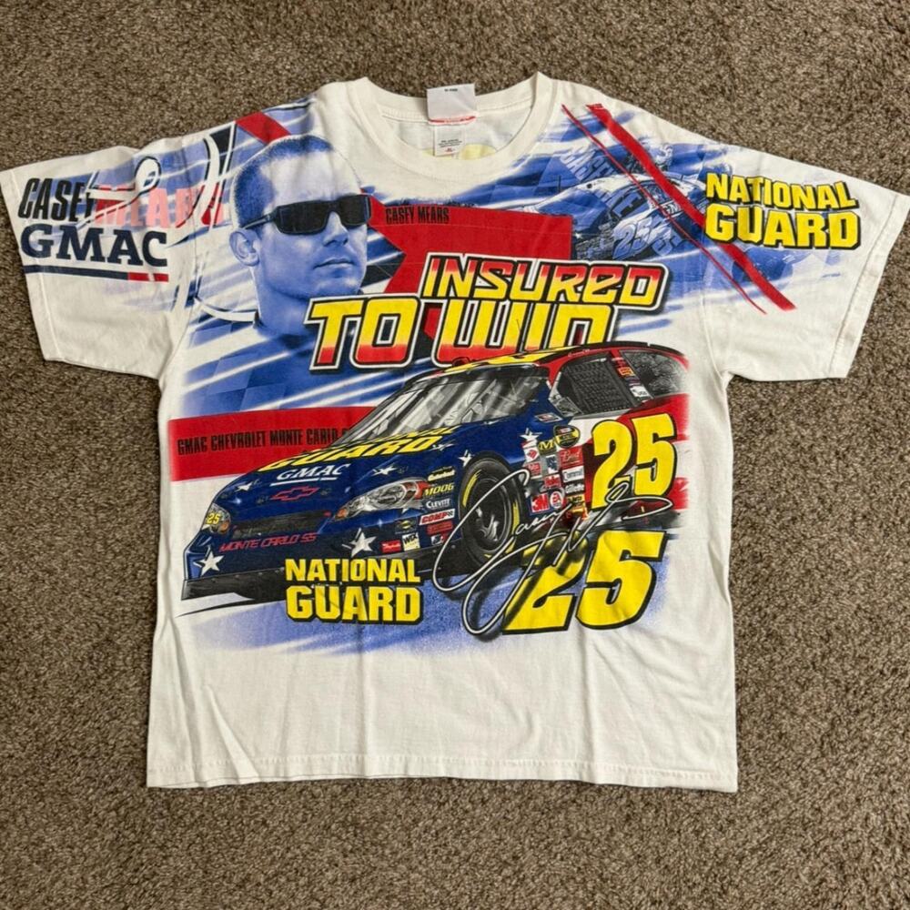 Y2K 2007 nascar racing t shirt